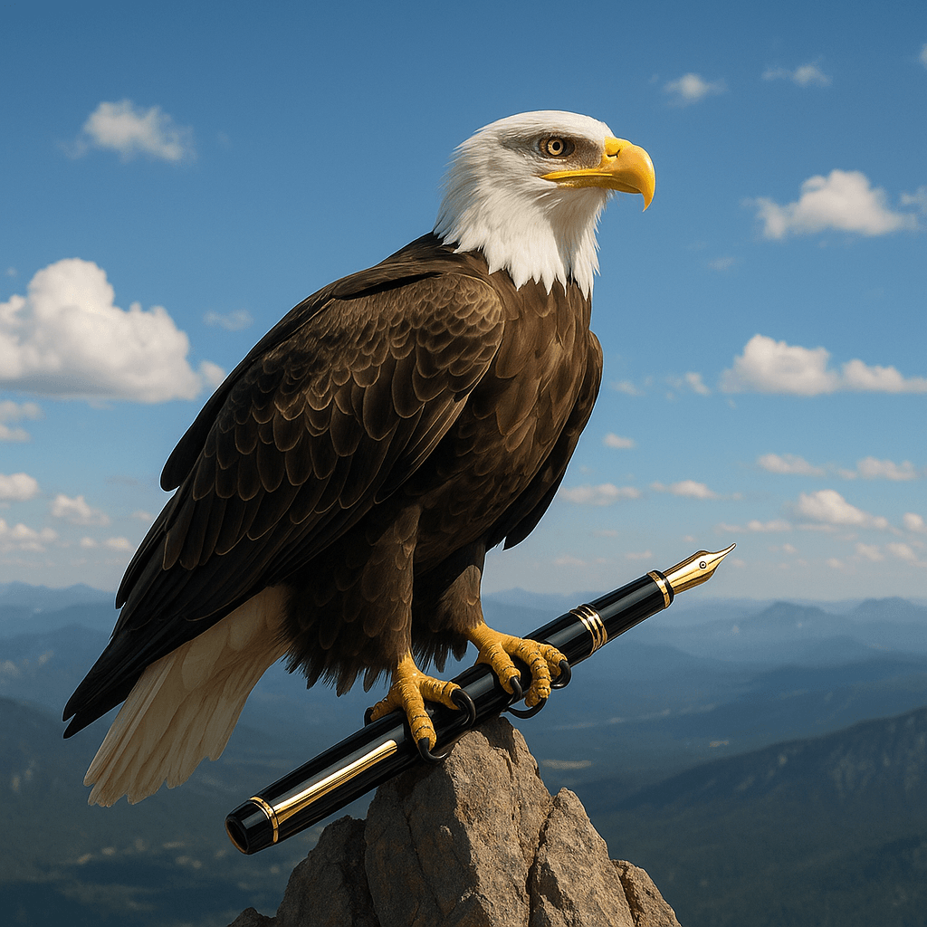 Weißkopfseeadler mit Luxusstift