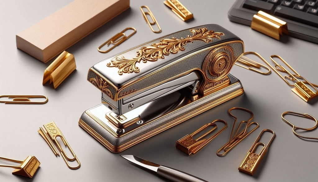 Luxus Tacker Goldverzierung Luxusschreibwaren Luxus Tacker Goldverzierung