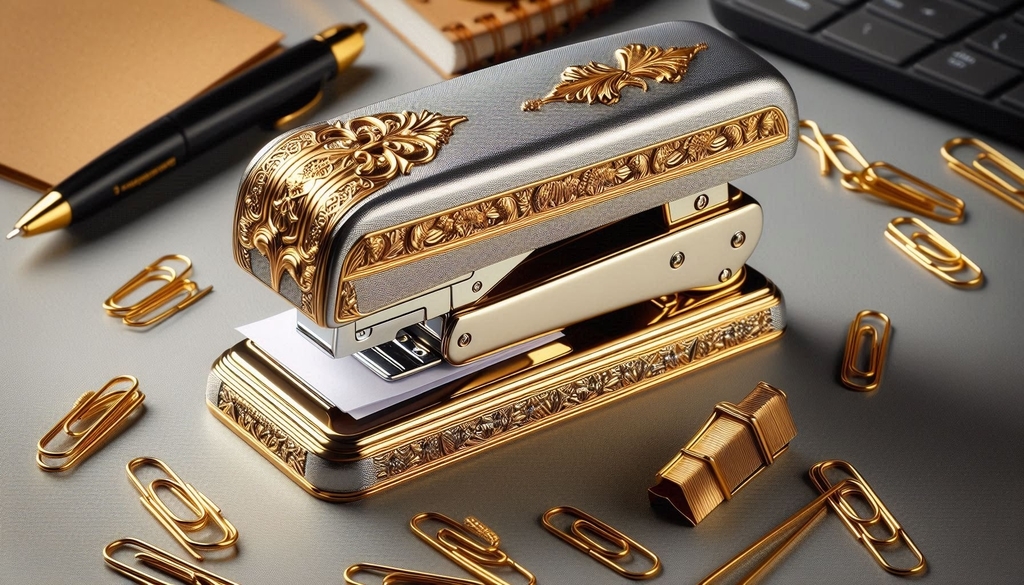 Luxus Tacker Gold Luxusschreibwaren Luxus Tacker Gold