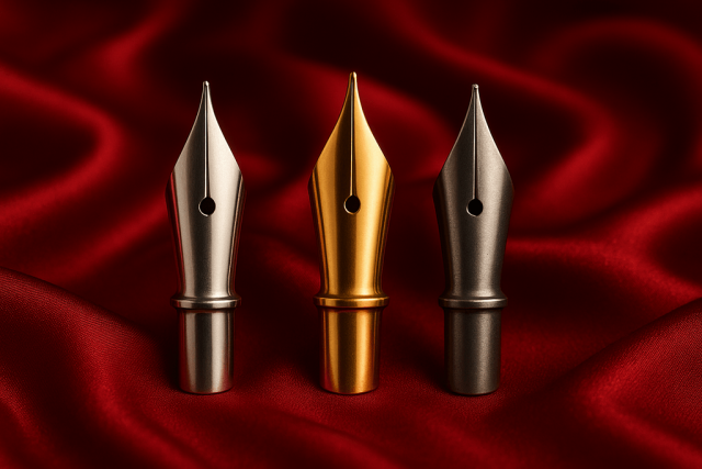 Füllfederspitzen in Gold, Silber, Platin Füllfederspitzen in Gold, Silber, Platin