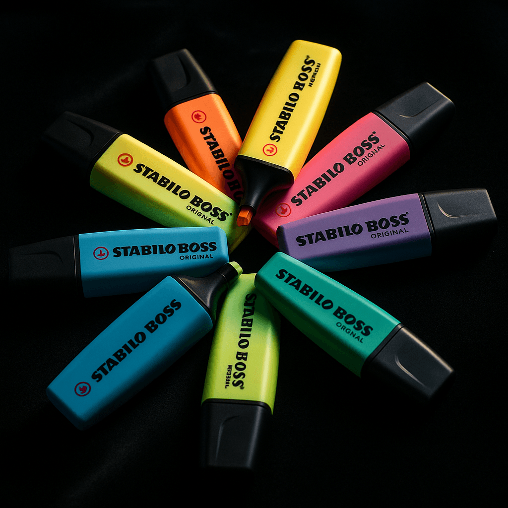 202505272210bunte Textmarker Im Kreissimplecompose01jw9ntd6ee3a9jtpk256esqj6 Luxusschreibwaren Bunte Marker Leuchtkunst Im Kreis