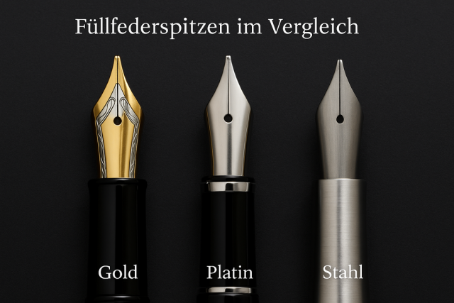 Füllfeldern in Gold, Platin, Stahl