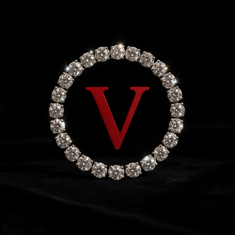 funkelnder Diamantkreis funkelnder Diamantkreis