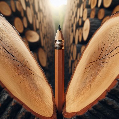 Luxusstift mit Holzstamm