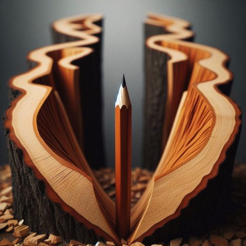 Luxusstift mit Holzstamm