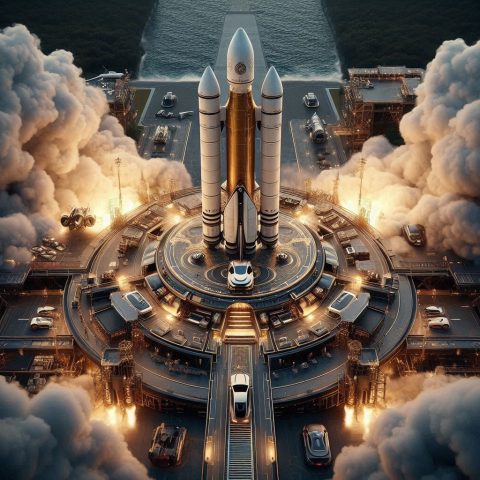 Die Apollo 12 Rakete Die Kurz Vor Dem Start Steht Die Startrampe Besteht Aus Einem Luxusstift Ra 3